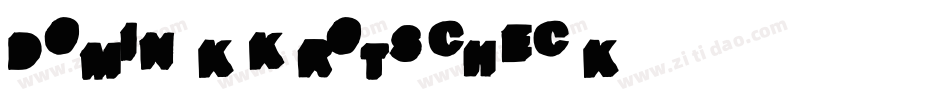 Domink Krotscheck字体转换